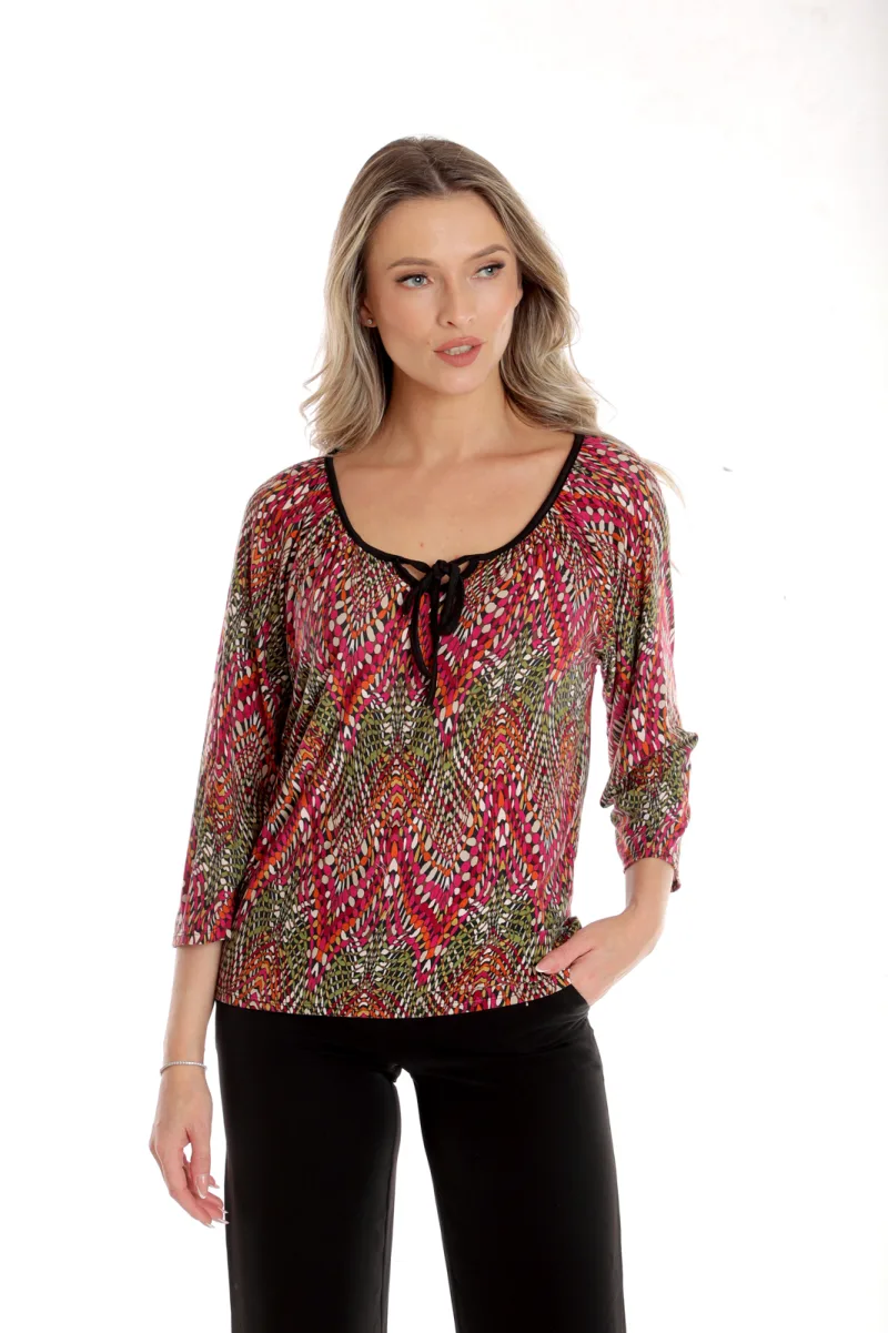 Bluza ie CP24019 magenta & verde, Cesy | marimea M CESY INFINITY — preț și oferte
