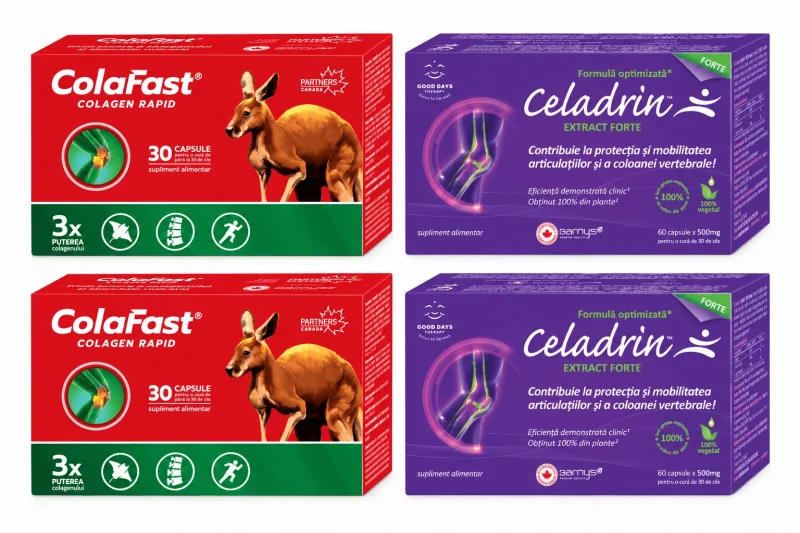 Set Celadrin Extract Forte + ColaFast Colagen Rapid, Good Days Therapy — preț și oferte