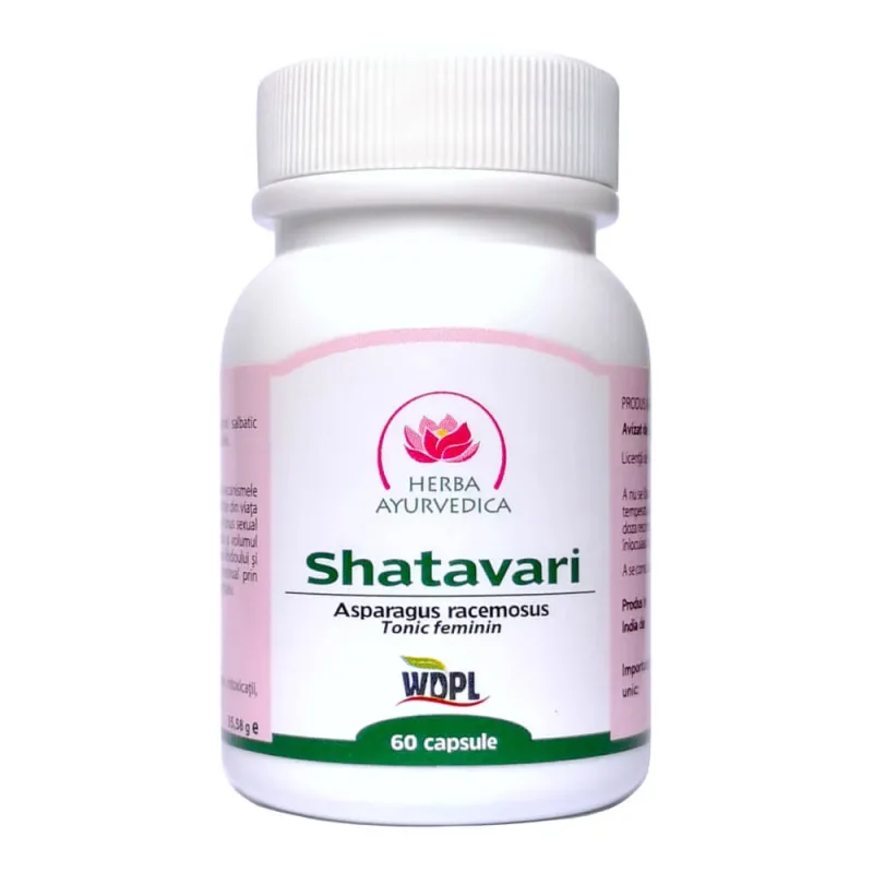 Shatavari, 60 capsule, Herba Ayurvedica — preț și oferte