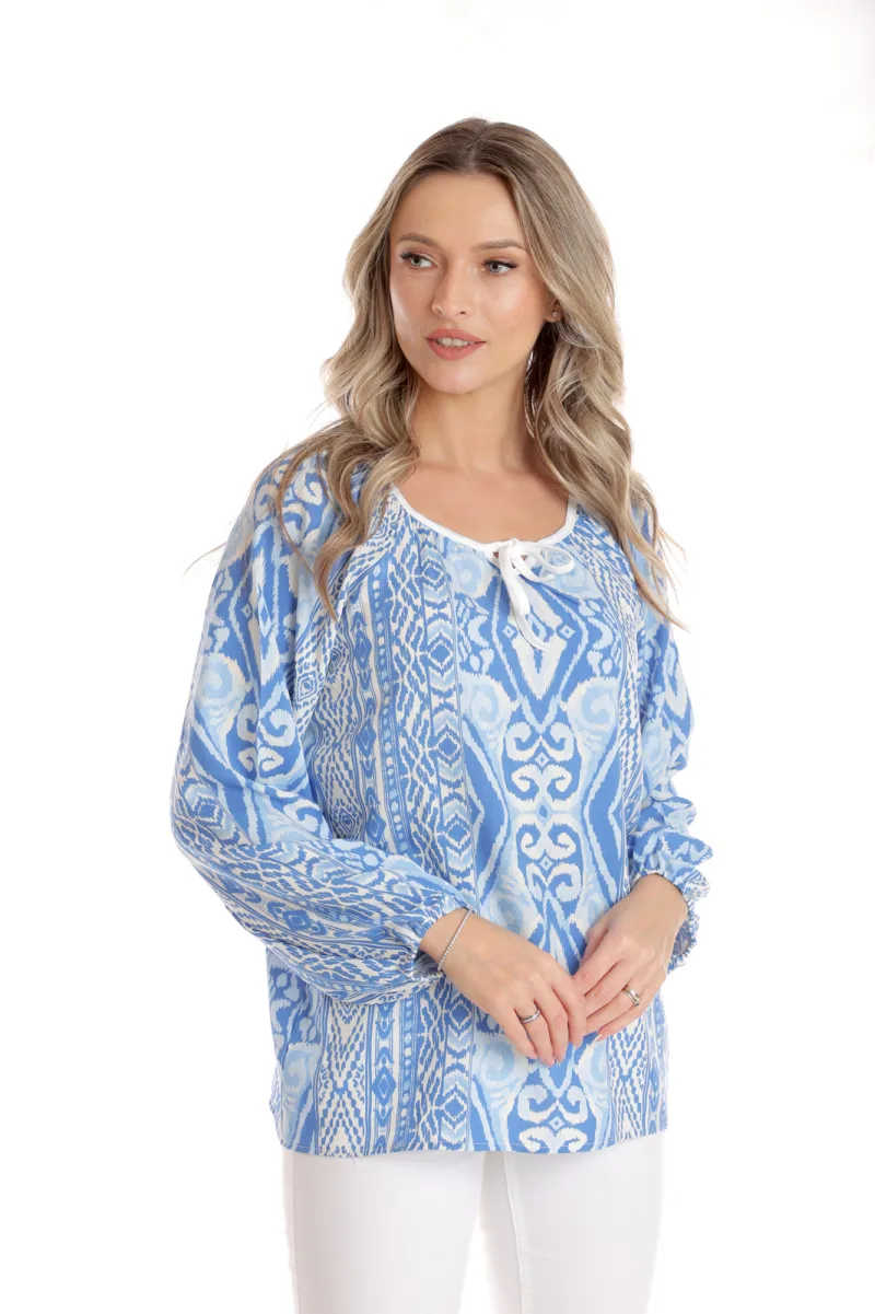 Bluza ie CP25027 alb & bleu & albastru, Cesy | marimea L CESY INFINITY — preț și oferte