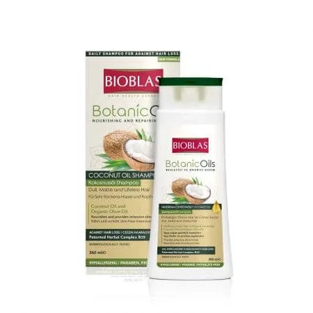 Sampon pentru par Botanics Oils Coconut, 360 ml, Bioblas — preț și oferte