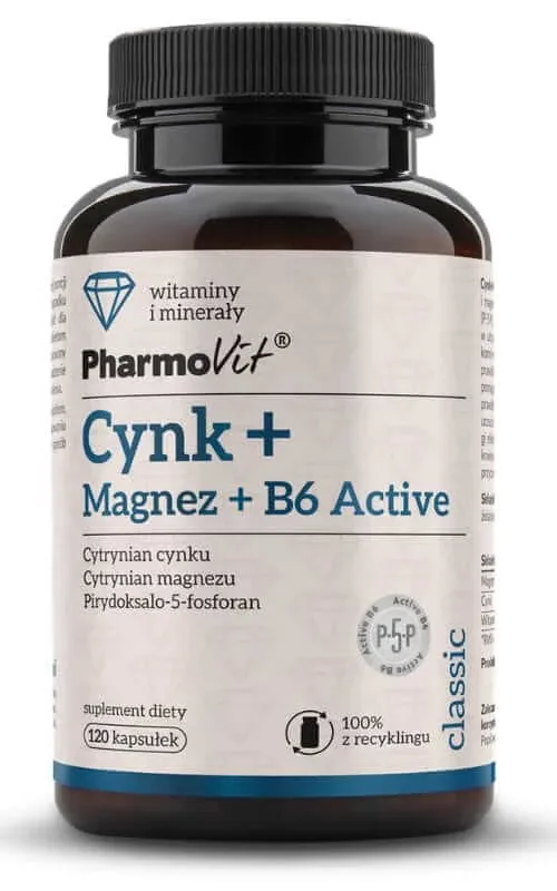 Zinc + Magneziu + B6 Active 120 capsule Pharmovit Classic — preț și oferte