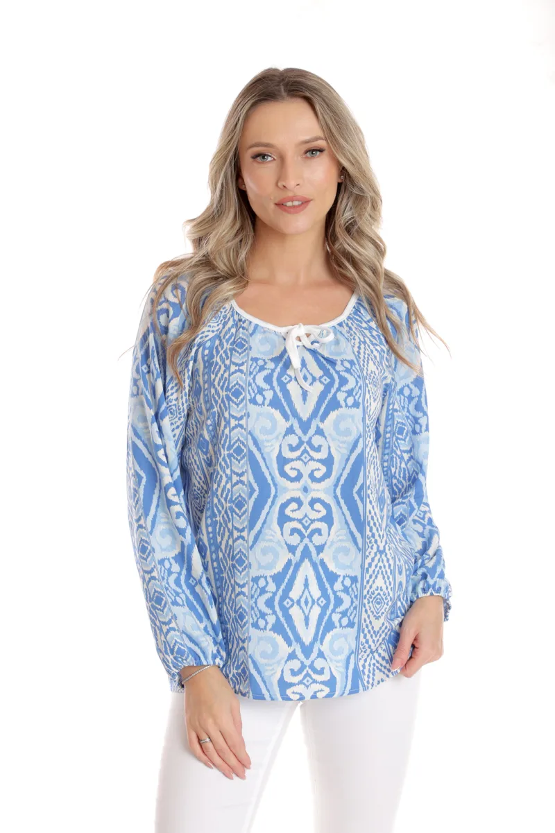 Bluza ie CP25027 alb & bleu & albastru, Cesy | marimea S CESY INFINITY — preț și oferte
