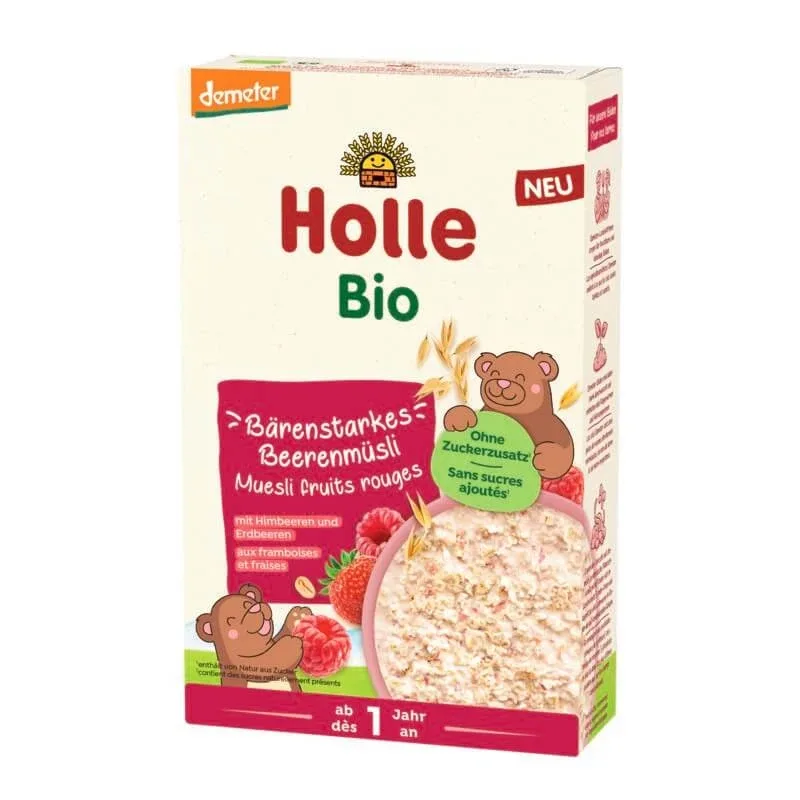 Musli bio cu fructe si rosii, 1 an +, 200 gr, Holle Holle Baby — preț și oferte