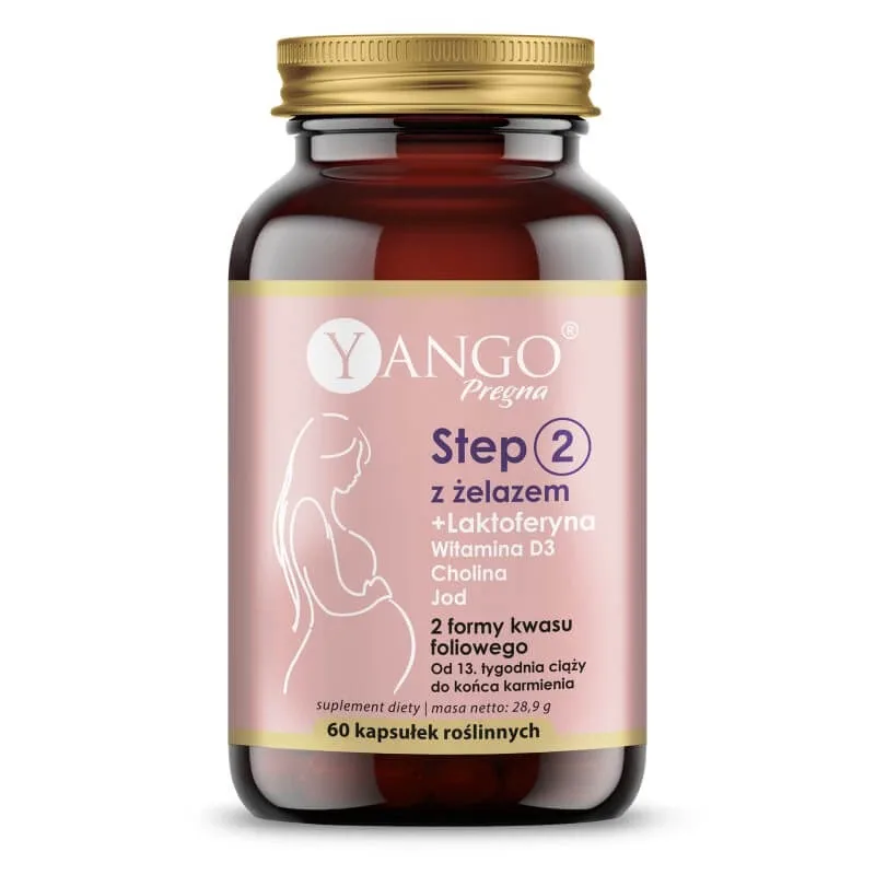 Yango Pregna Step 2 cu fier, 60 capsule vegetale — preț și oferte