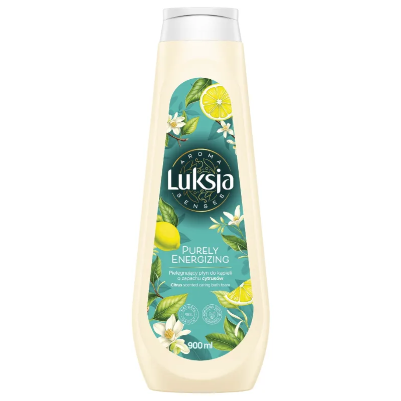Gel spuma de baie AROMA SENSES PURELY ENERGIZIG Citrice, Luksja | 900 ml LUKSJA INFINITY — preț și oferte