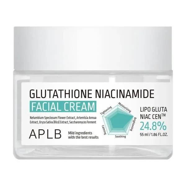 APLB Glutathione Niacinamide Facial Cream, cremă iluminatoare cu glutation și niacinamidă, 55 ml — preț și oferte