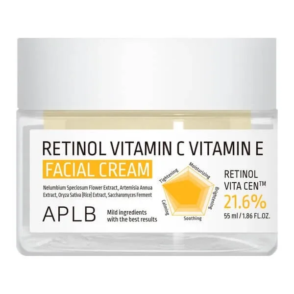 APLB Retinol Vitamin C Vitamin E Facial Cream, cremă antirid cu retinol și vitaminele C și E, 55 ml — preț și oferte