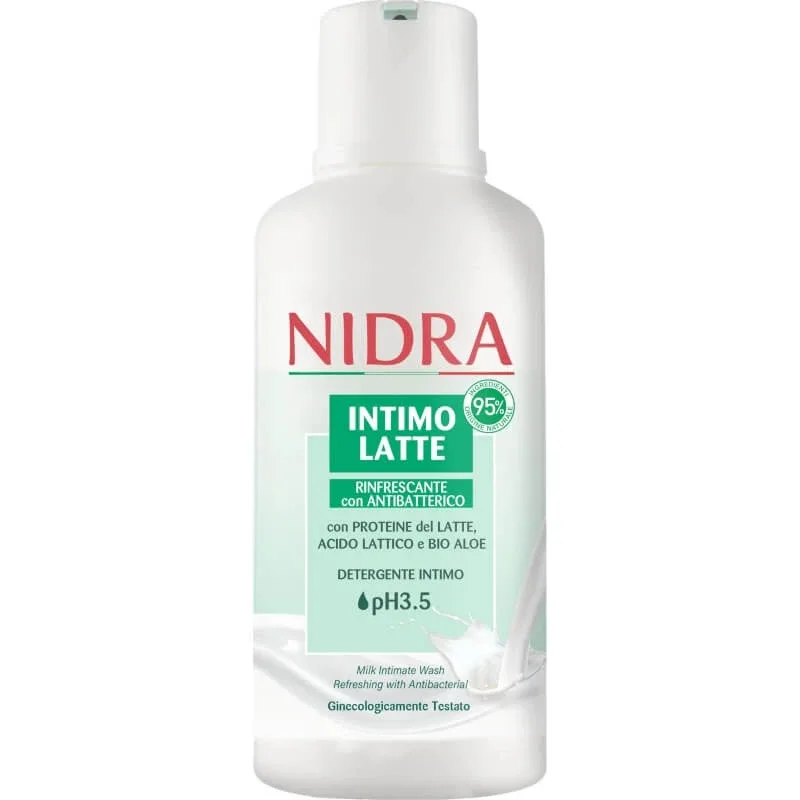 Nidra Intimolatte ph 3,5 - detergent intim răcoritor cu antibacterian 500 ml — preț și oferte