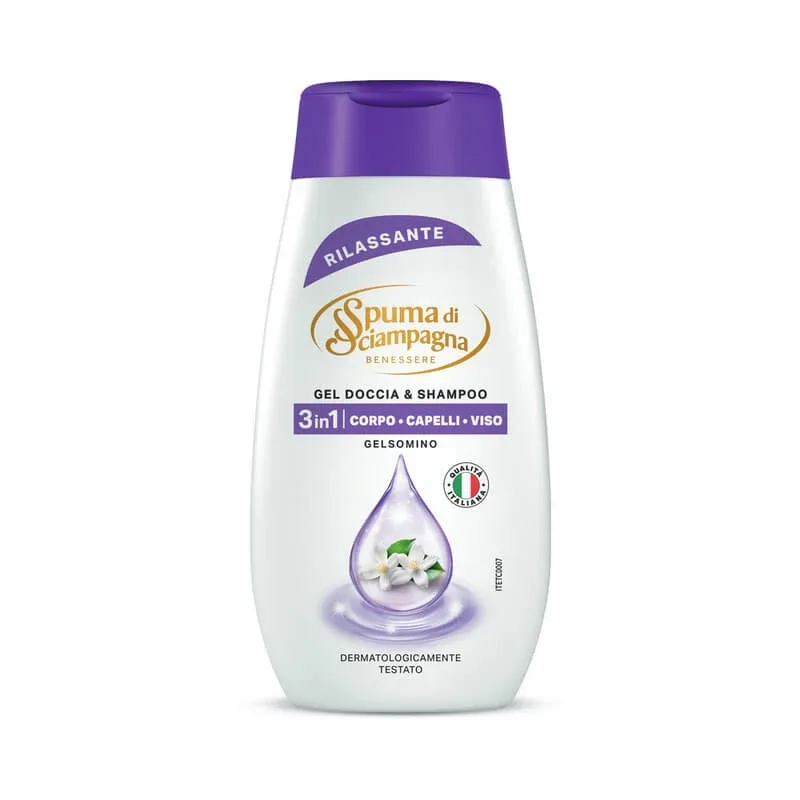 Șampon Jasmine - gel de duș &amp; șampon relaxant 3 în 1 250 ml — preț și oferte