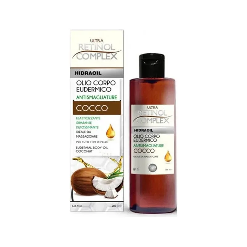 Complexul de retinol Hidraoil – ulei eudermic pentru corp cu cocos, împotriva vergeturilor, 200 ml — preț și oferte