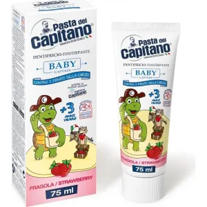 Pasta del Capitano Pastă de dinți pentru copii cu aromă de căpșuni, de la 3 ani, 75 ml
