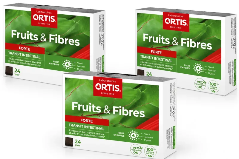 Fructe & Fibre Forte 3x24 cuburi Ortis — preț și oferte
