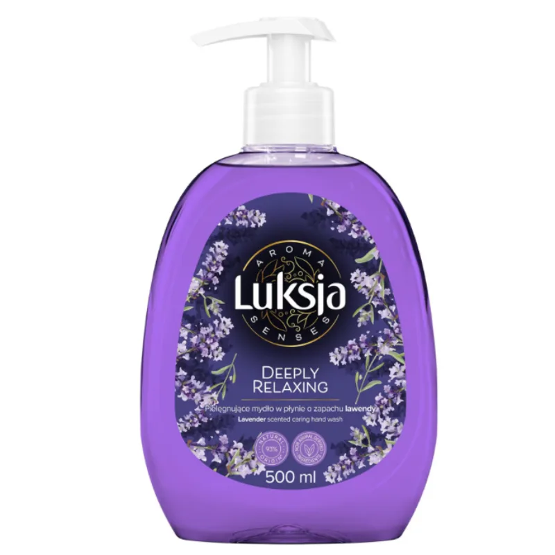 Sapun lichid AROMA SENSES DEEPLY RELAXING Lavanda cu pompita, Luksja | 500 ml LUKSJA INFINITY — preț și oferte