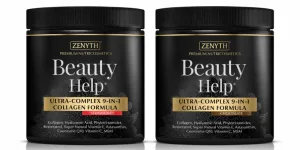 Beauty Help Ultra-Complex 9-în-1 Collagen cu aroma de ciocolata și căpșuni, 600 g