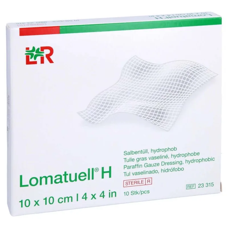 Lomatuell H unguent tul 10x10 cm steril 10 buc. — preț și oferte