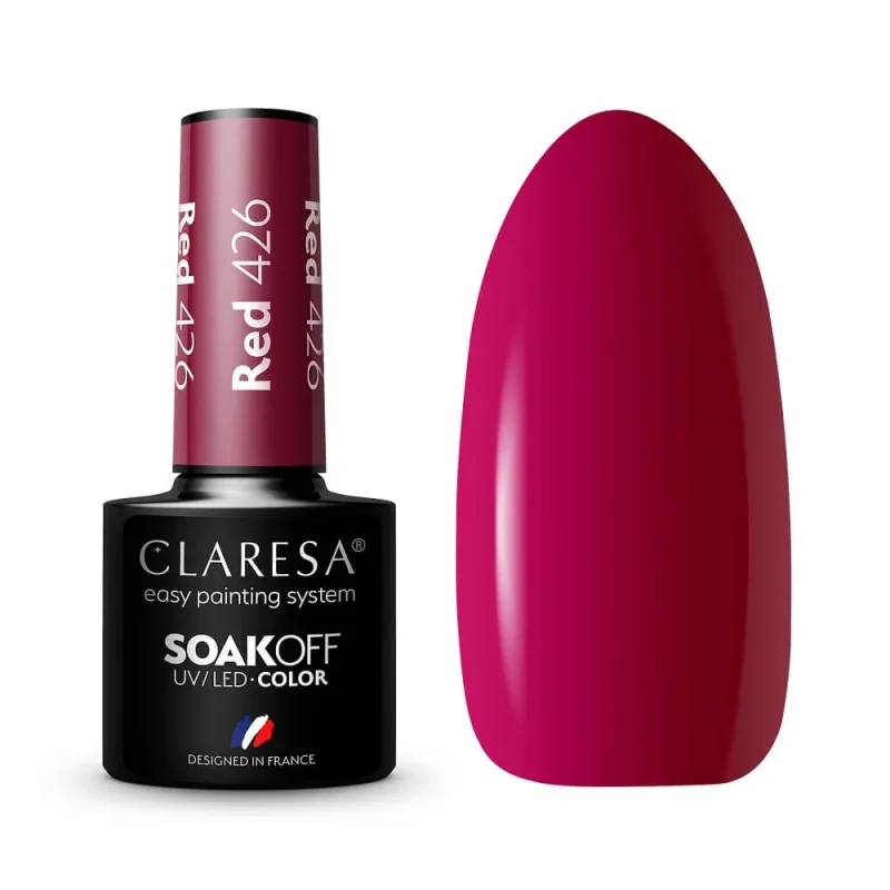 Claresa Soak Off UV/LED Red Hybrid Varnish 426, 5g — preț și oferte