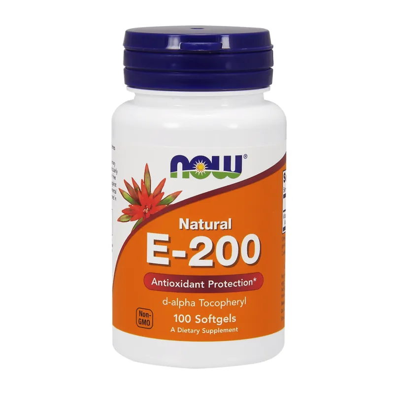 Now Foods Natural E-200, vitamina E, 100 capsule gel — preț și oferte