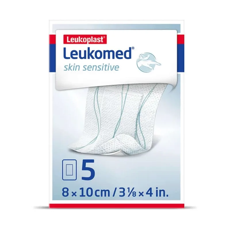 Leukomed piele sensibilă sterilă 8x10 cm 5 buc — preț și oferte