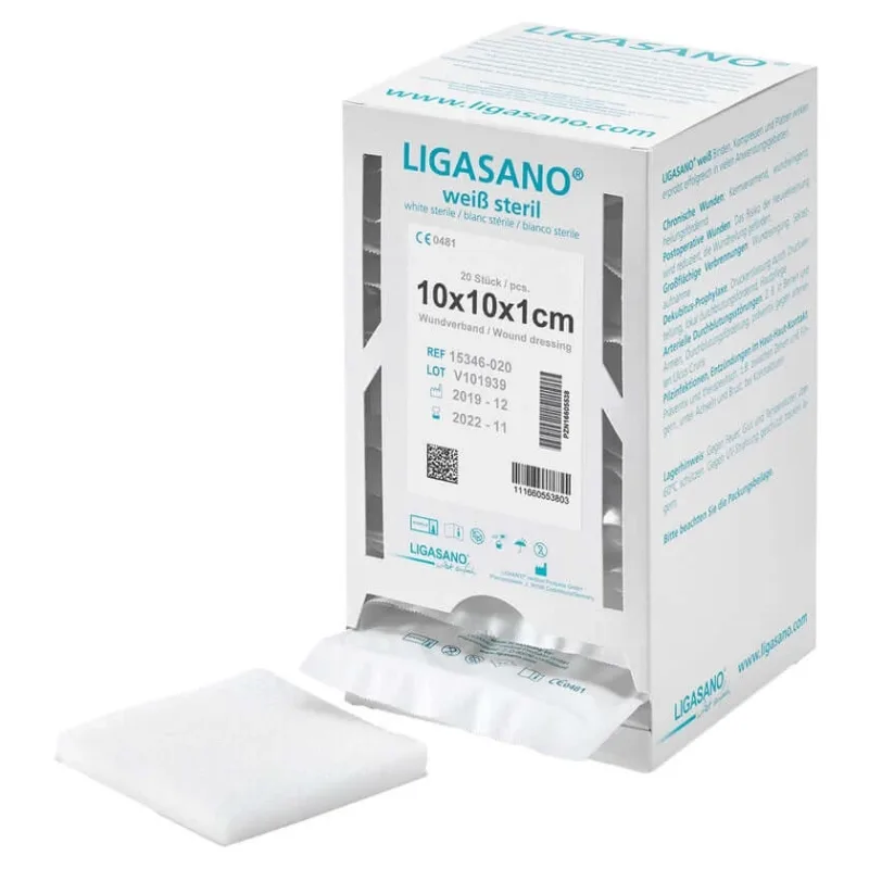 Ligasano bandaj alb 1x10x10 cm steril 20 buc — preț și oferte