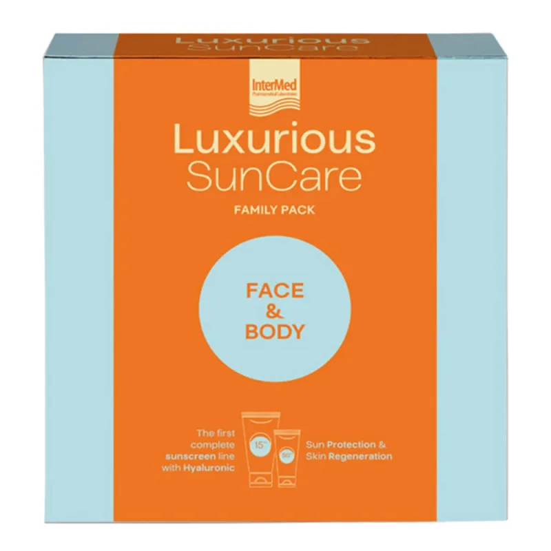 Pachet luxos de protecție solară cu cremă de față SPF50 75ml și cremă de corp SPF15 200ml — preț și oferte