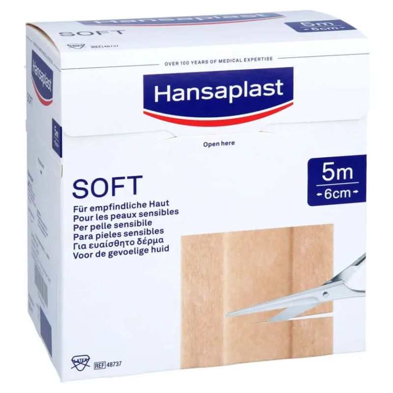 Hansaplast Plasturi moi 6 cmx5 m rolă 1 buc — preț și oferte