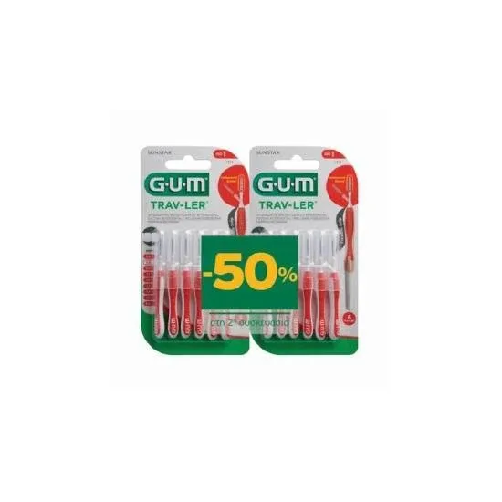 GUM 1314 Trav-Ler Periuțe interdentare 0,8 mm x 6 1 + 1 ( -50% la a doua bucată ) — preț și oferte