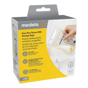 Pungi pentru lapte matern Medela Easypour de 210 ml, pachet de 25 de pungi