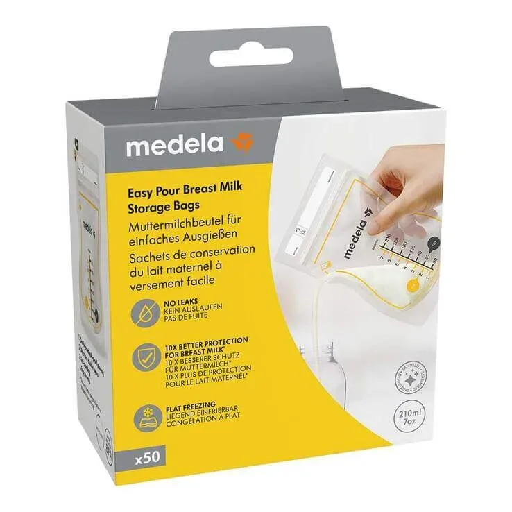 Pungi pentru lapte matern Medela Easypour de 210 ml, pachet de 25 de pungi — preț și oferte