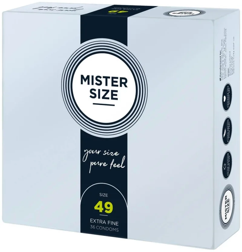 Mister Size, prezervative de 49 mm, 36 bucăți — preț și oferte