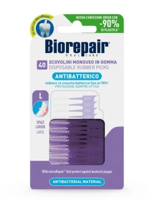 Biorepair Soft Pick Perie mare din cauciuc 40 bucăți