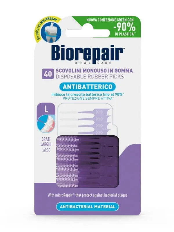 Biorepair Soft Pick Perie mare din cauciuc 40 bucăți — preț și oferte