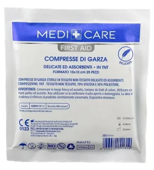 MEDICARE GAUZE COT 10X10 25PCS.