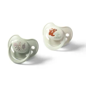 Suzete anatomice din silicon Night & Day, 6-18 luni, 2 bucati, Babyono
