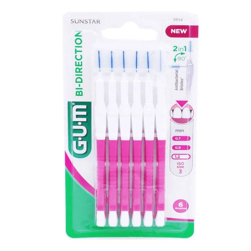 Gum Proxabrush Periile interdentare bidirecționale 1.2 mm x6 — preț și oferte