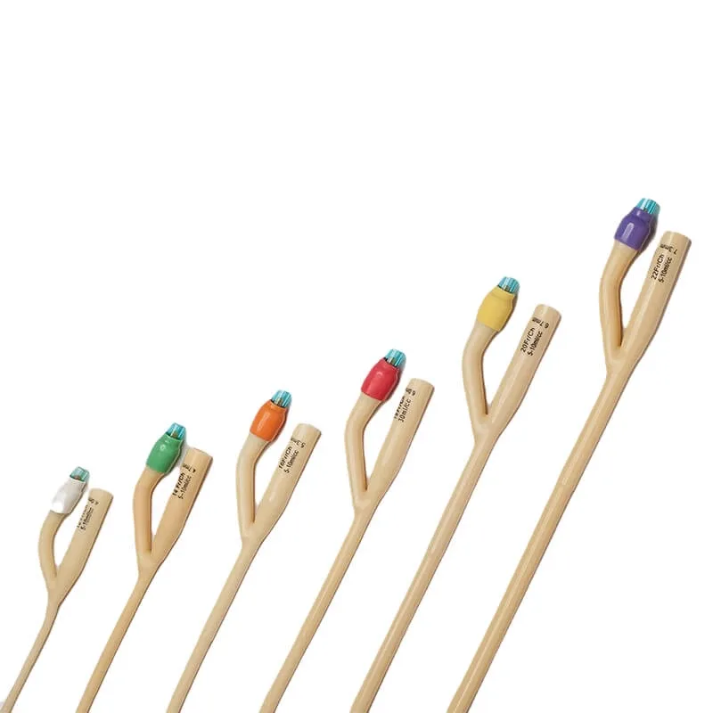 Cateter uretral Foley, 2 căi cu garnitură de cauciuc, latex de silicon, CH 24, 1 buc ZARYS — preț și oferte