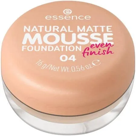 Fond de ten mat Natural Matte Mousse Foundation, 04, 16 g, Essence — preț și oferte