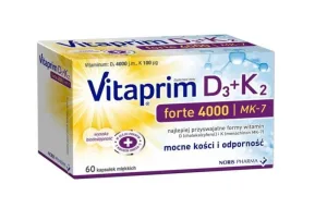 Vitaprim D3 Forte 4000 + K2, 60 capsule