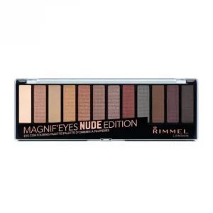 Paletă de farduri Rimmel Magnif Eyes 001 Nude Edition, 14.16 g