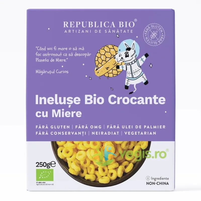 Ineluse Crocante cu Miere fara Gluten Ecologice/Bio 250g REPUBLICA BIO — preț și oferte