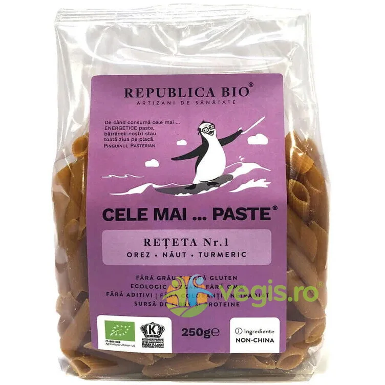 Cele mai…Paste Reteta nr.1 din Orez, Naut, Turmeric fara Gluten Ecologice 250g REPUBLICA BIO — preț și oferte