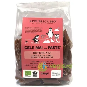 Cele mai…Paste Reteta nr. 4 din Linte, Naut, Orez, Seminte Dovleac fara Gluten Ecologice 250g