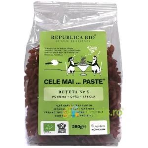 Cele mai…Paste Reteta nr.5 din Porumb, Ovaz, Sfecla fara Gluten Ecologice 250g