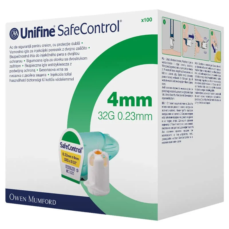 Unifine SafeControl, ace stilou, 32G, 4 mm, 100 bucăți LabHome — preț și oferte