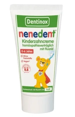 Nenedent Pastă de dinți cu fluor pentru copii 0-6 ani, 50 ml