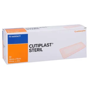 Pansament steril pentru răni Cutiplast 10x30 cm 50 buc