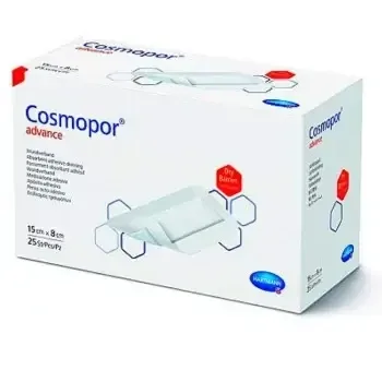 Plasturi sterili cu corp absorbant și margini autoadezive Cosmopor Advance (901014) , 15x8 cm, 25 bucăți, Hartmann — preț și oferte