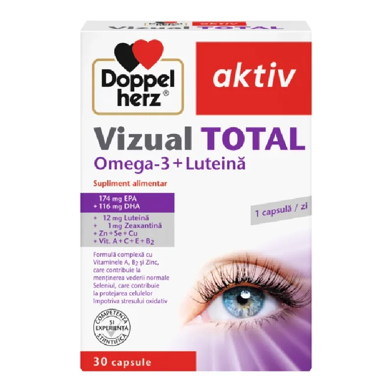 Vizual Total cu Omega 3 si Luteina Aktiv, 30 capsule, Doppelherz — preț și oferte