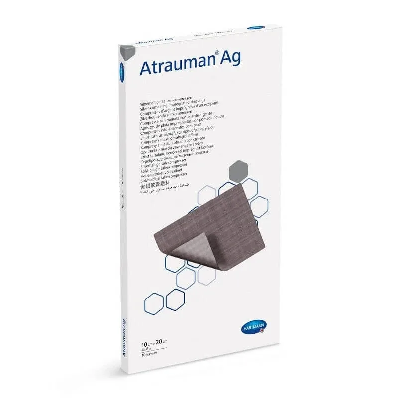Pansament Atrauman Ag (499575), 10x20 cm, 10 bucăți, Hartmann — preț și oferte