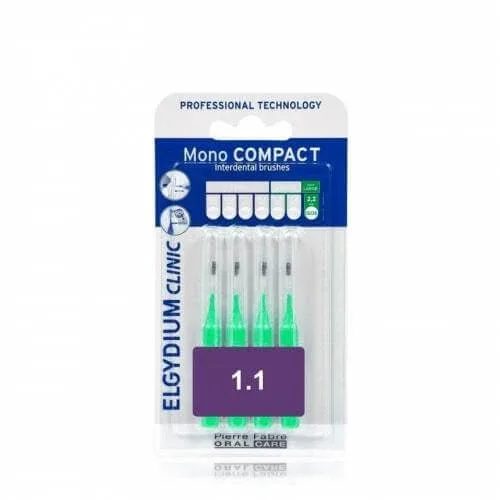 ELGYDIUM Perii interdentare Clinic Mono Compact 1.1mm x4 — preț și oferte